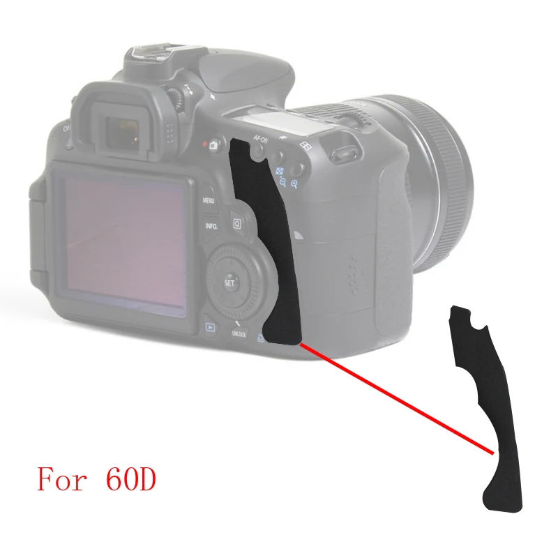 10pcs/lot The Thumb Rubber Back cover DSLR Camera Replacement Unit Repair Part For CANON 60D | Электроника