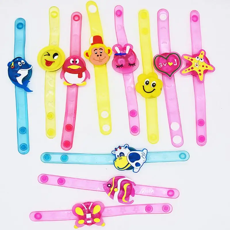 

HOT SALE 1PCs Cartoon Flash Bracelet With Light-emitting Toys Glowing Flash Bracelet Children Gifts