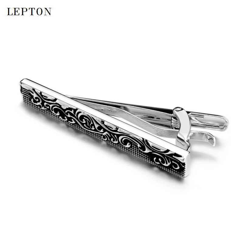 Hot Vintage Tie Clips For Mens Lepton Baroque Metal Retro Tie Clip