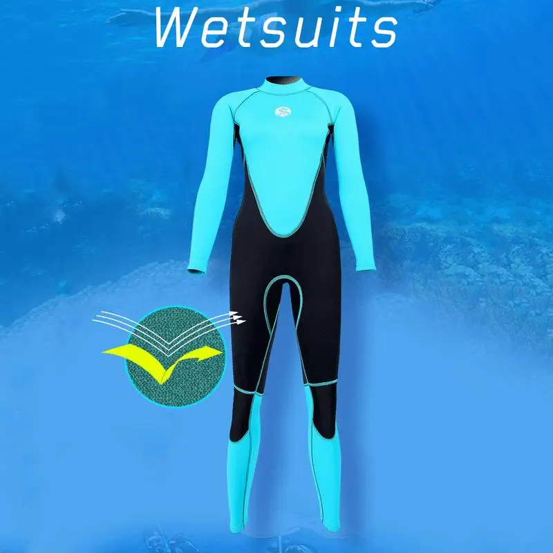 

Women 3 Mm Neoprene Wetsuit Waterski High Elasticity Color Stitching Surf Diving Suit Equipment Jellyfish Clothing Long Sleeved
