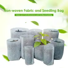 100 шт нетканые детские сумки растительные мешки цветочный горшок биоразлагаемые рассады горшки для садовые растения кармашки для выращивания растений