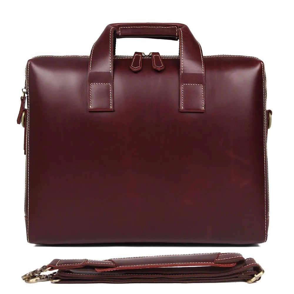 

Luxury Brand Briefcases Man For Lawyer Genuine Leather Messenger Bag Men Shoulder Bags Leather Laptop Men's Briefcases