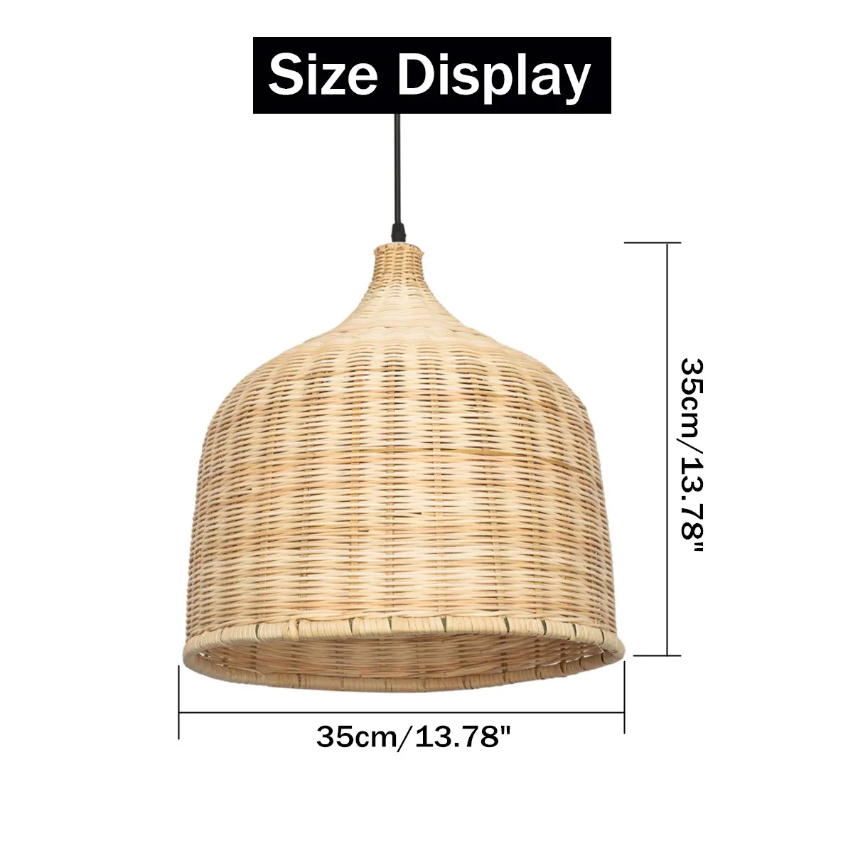  Modern Rattan Pendant Light Lamp Home Room Teahouse Decoration Fixture Bar Indoor Lighting Handmade - 32990300272