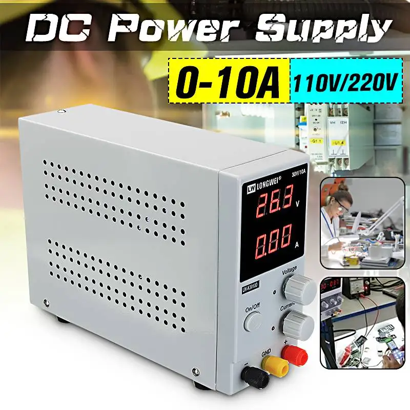

LW-K3010D LCD DC Power Supply 110V/220V 0-10A 0-30V Regulated Digital Switching Power Supply