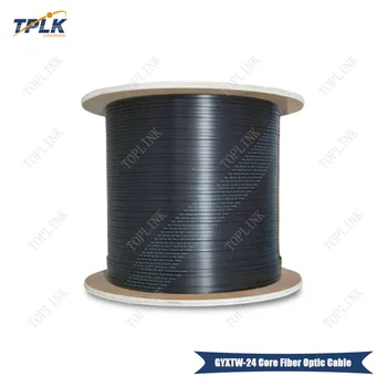 

500M/rull GYXTW 24 Core FTTH Fiber Cable Outdoor Single Mode Cable 0.6CM Line Diameter PE Sheath Central Loose Tube Cable