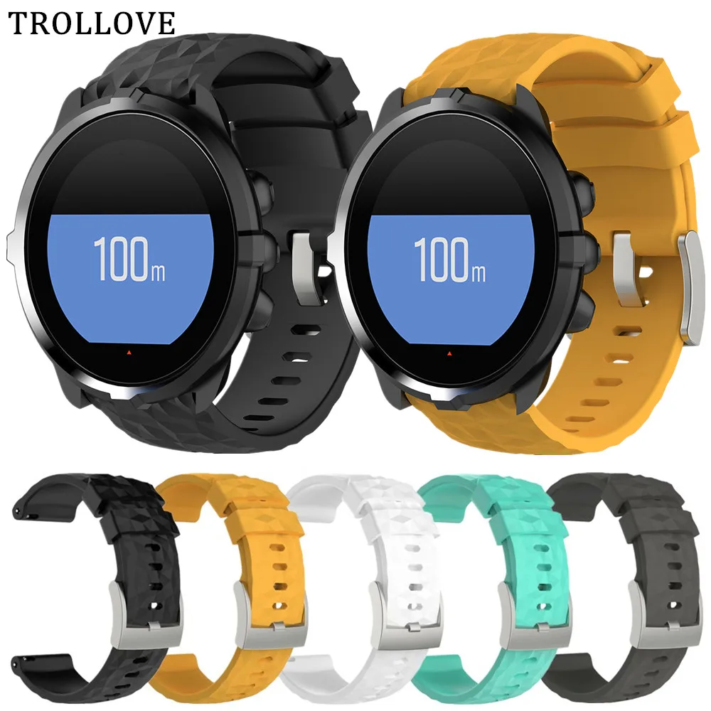 

Silicone Smart Watch Strap for Suunto Spartan Sport Wrist HR Baro Suunto9 Suunto 9 Replacement Watch Band Sports Soft Bracelet