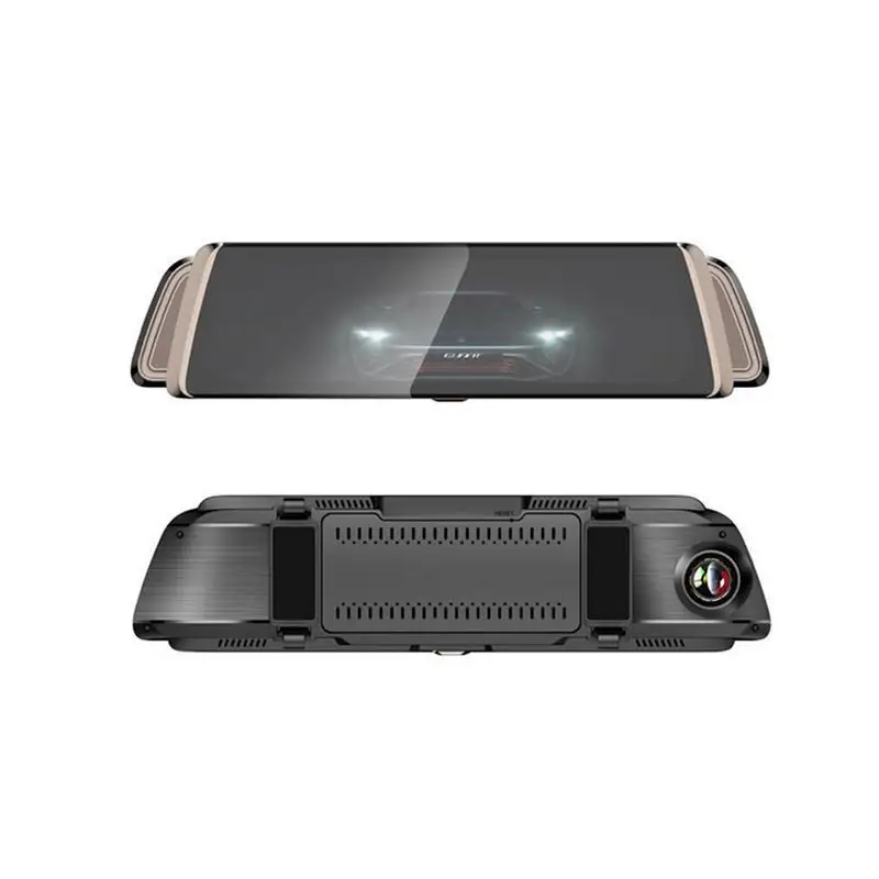 

10" New Driving Recorder Media Multi-function Rearview Mirror Tachograph Dual Lens HD Panoramic View Of Night Vision Monitor