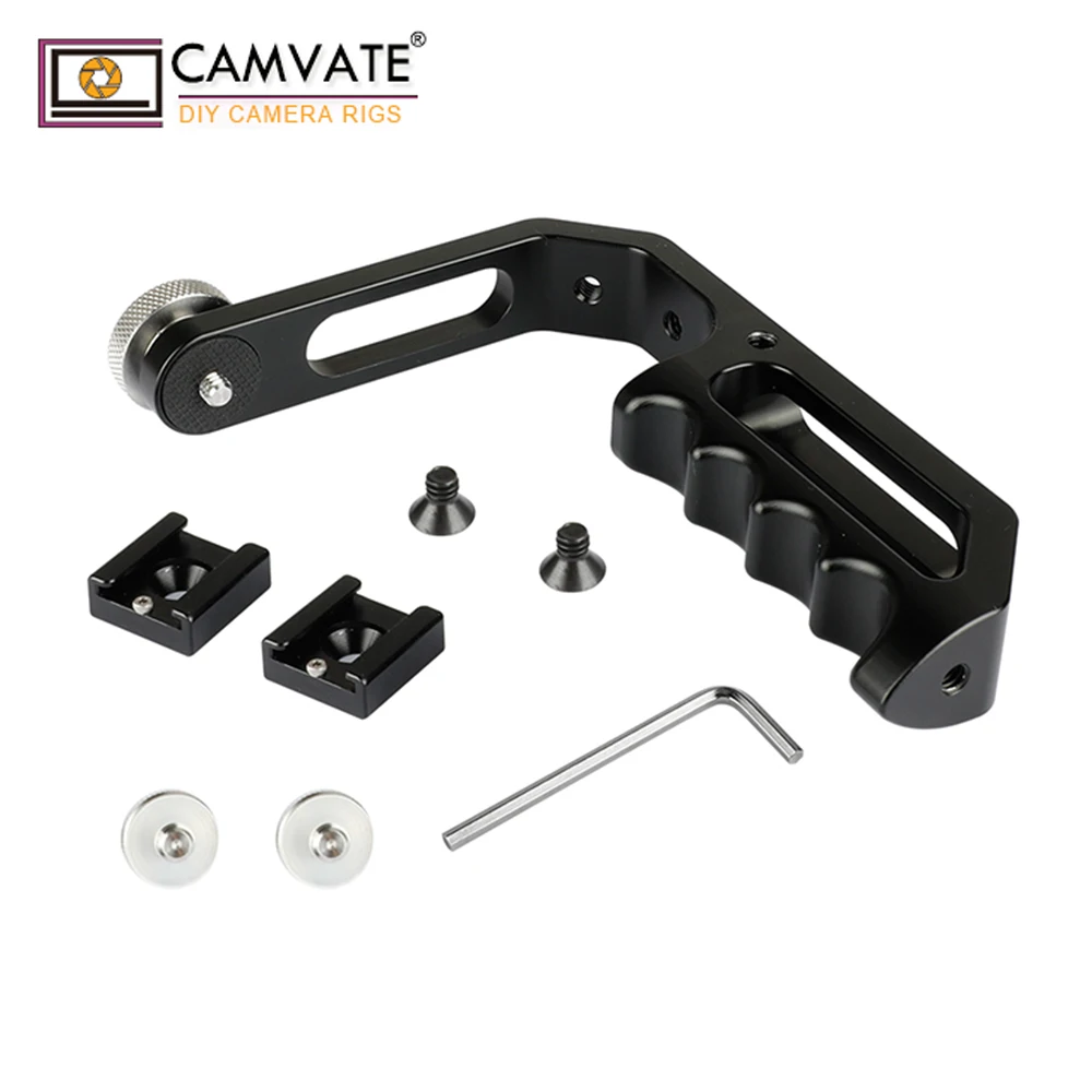 

CAMVATE Extension L Bracket Hand Grip For Stabilizer DJI Ronin S / Zhiyun Crane C1967