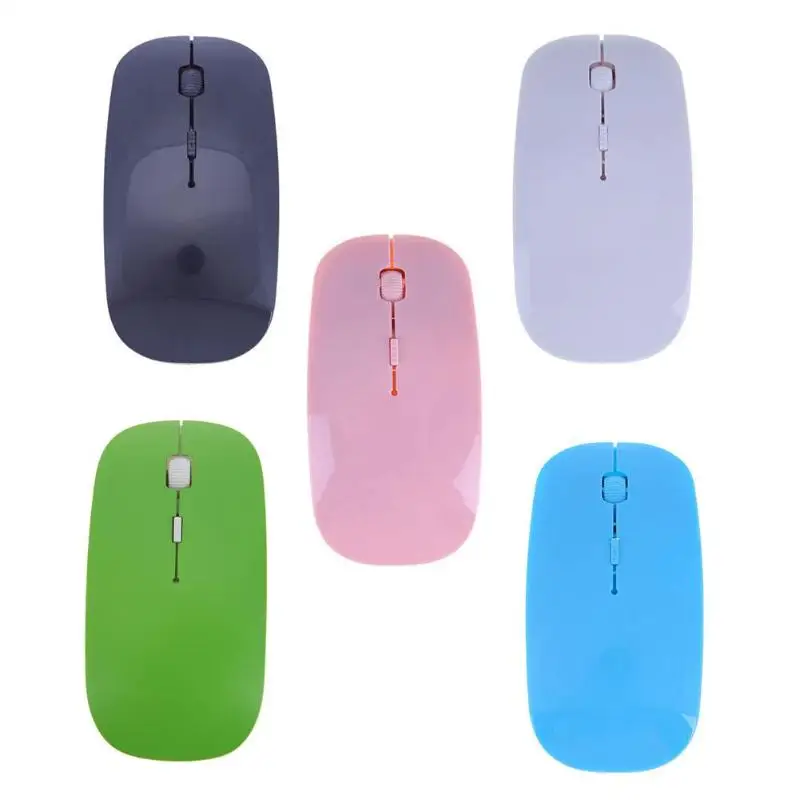 

Portable Mini Ultrathin 2.4GHz Wireless 1600DPI Optical Mouse 3 Keys for Notebook PC Computer Laptop Black White Pink Green Blue