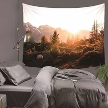 Mysterious Splendid Mountain Natural Scenery Tapestry Polyester Wall Art Hanging Gobelin Modern Bedroom Home Decor Mysterious Splendid Mountain Natural Scenery Tapestry Polyester Wall Art Hanging Gobelin Modern Bedroom Home Decor