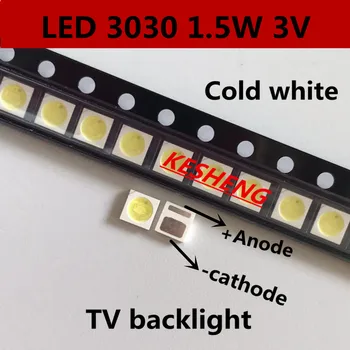 

1000PCS/AOT High Power LED Backlight 1.5W 3V 3030 94LM Cool White Backlit LCD Screen for TV Applications EMC 3030C-W3C3