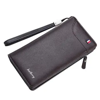 

Men's Wallet Leather Credit Card Holder Blocking Zipper Thin Pocket Luxury
