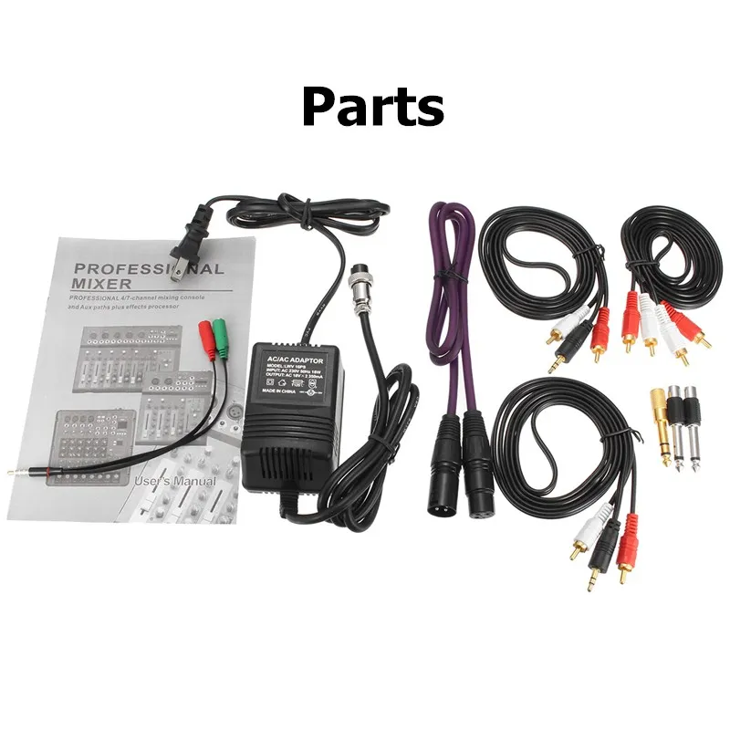 LEORY USB Bluetooth 4 Channel 2 XLR mono 2 stereo 