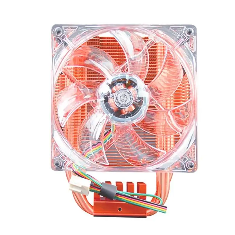 NEUE CPU Kühler Fan Flüssigkeit Lager Kupfer 4 Pin Lüfter Schnelle Wärmeableitung Kühlkörper Kühler