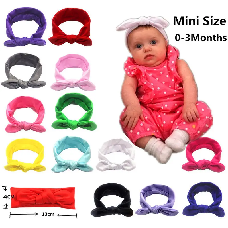 

Brand New Baby Girls Kids Cotton Bow Hairband Headband Stretch Turban Knot Head Wrap