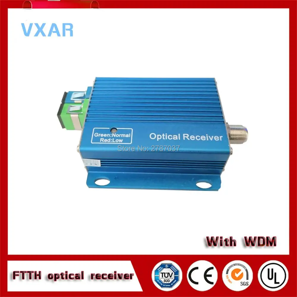 

2Way AGC Mini FTTH Optical Node Active CATV Optical Receiver with WDM
