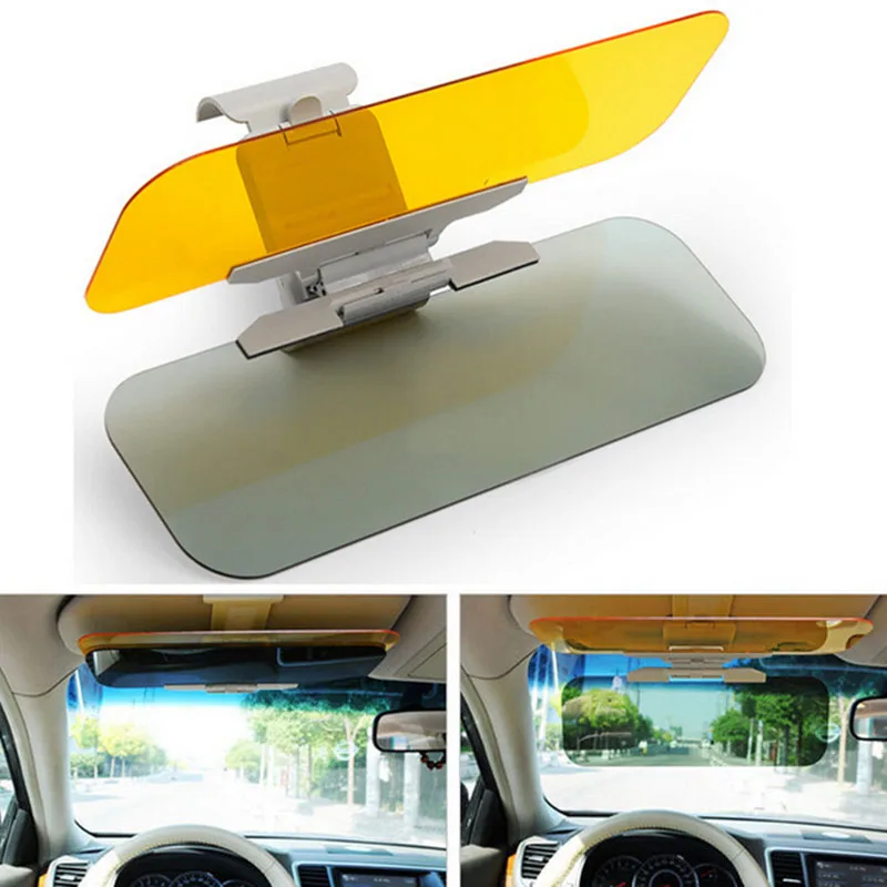 

High Quality Day Night Anti-dazzle Car Sun Visor HD Dazzling Goggles Driving Mirror UV Fold Flip Down HD For Clear View Visor