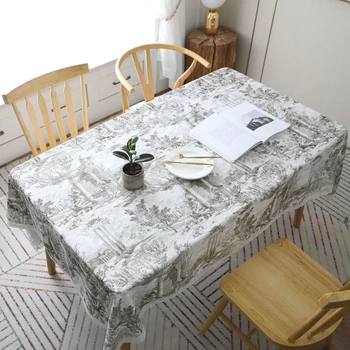 

Print Decorative Table Cloth Cotton Linen Lace Tablecloth Dining Table Cover For Kitchen Home Decor