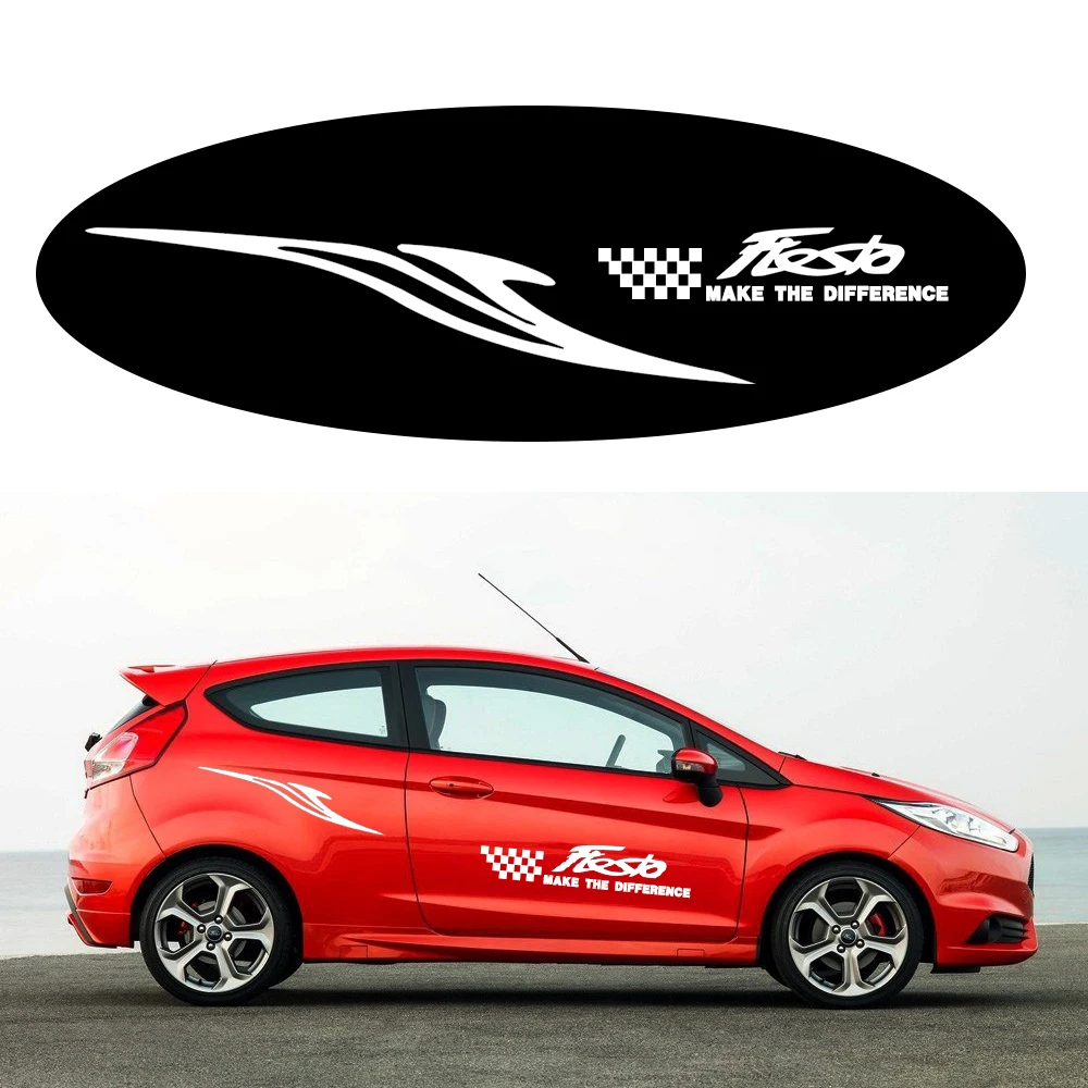 Клей наклейка для Ford Fiesta боковая на кузов автомобиля Наклейка пикапа грузовика