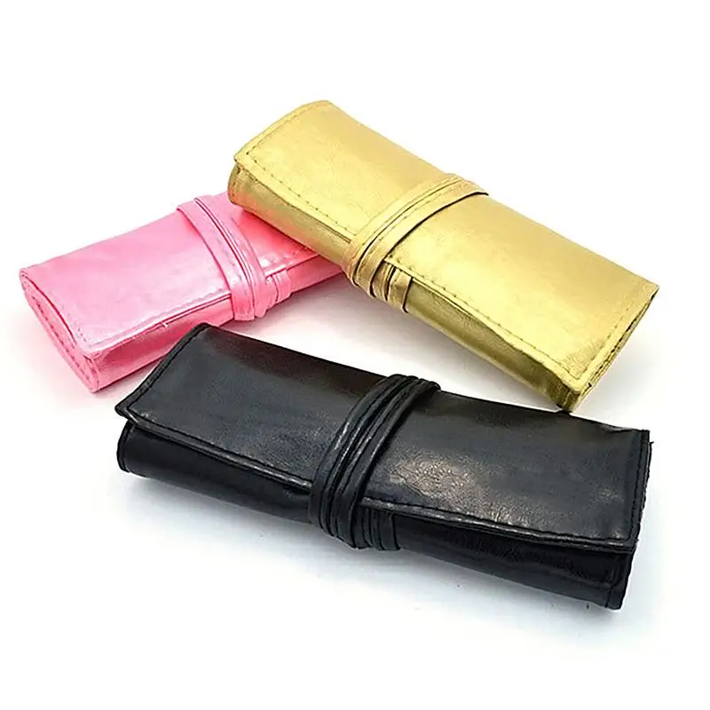 

3 Colors Makeup Brushes Bag Pencil Case Pouch Holder Wrap Roll Stationery War Weapon Beauty Portable Makeup Bags Hot Sale