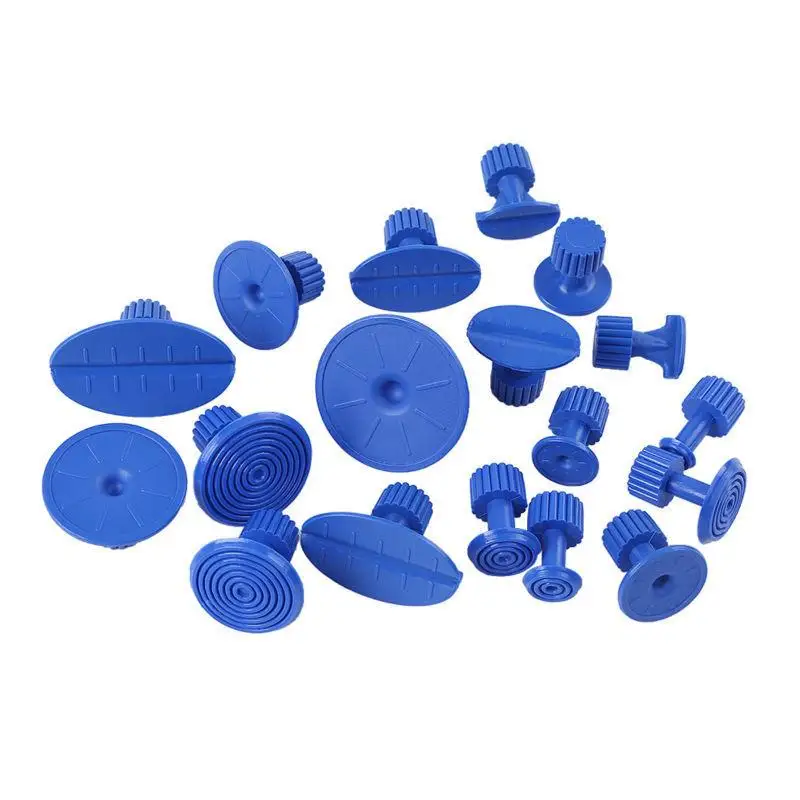 

18 pcs Car Paintless Dent Repair Puller Tools Glue for Slices DIY Hand Tools Kit Suction Cups use for Remove Hail Pits Sets