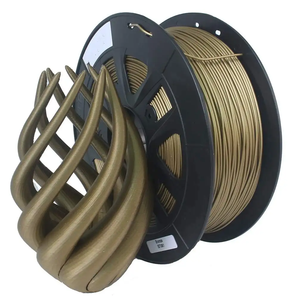 

3D Printer 1.75mm 1KG Flexible Filament Printing Material Supplies Roll Metal Bronze Red Copper Filled Filament