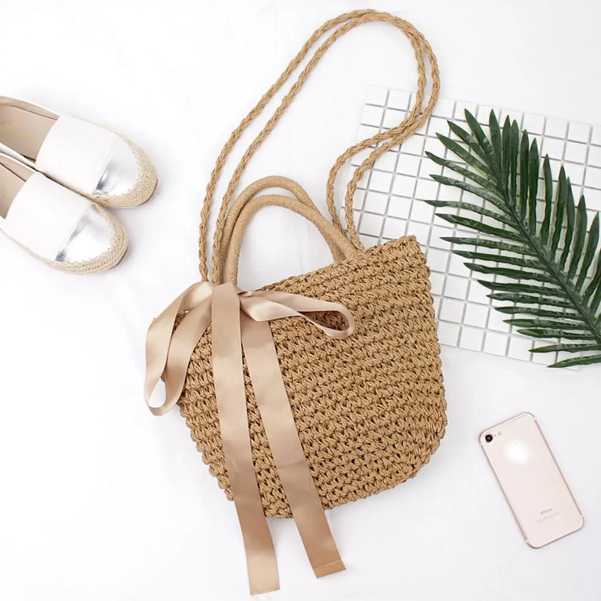 الروطان حقائب قش الكتف النساء الشاطئ الحياكة حقائب المنسوجة اليدوية Crossbody حقيبة حقيبة التخزين سلة التخزين الروطان حقائب قش الكتف النساء الشاطئ الحياكة حقائب المنسوجة اليدوية Crossbody حقيبة حقيبة التخزين سلة التخزين