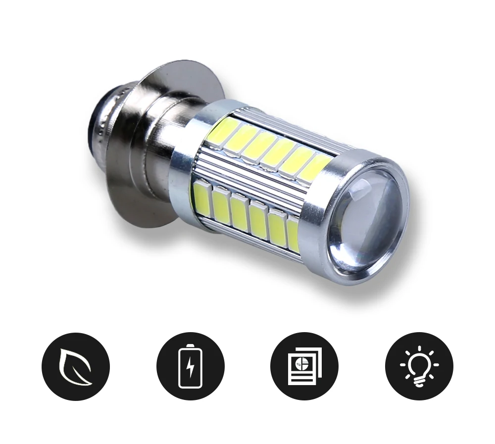 1X PX15D 33 SMD H6M светодиодный туман светильник лампа авто мото велосипед детский