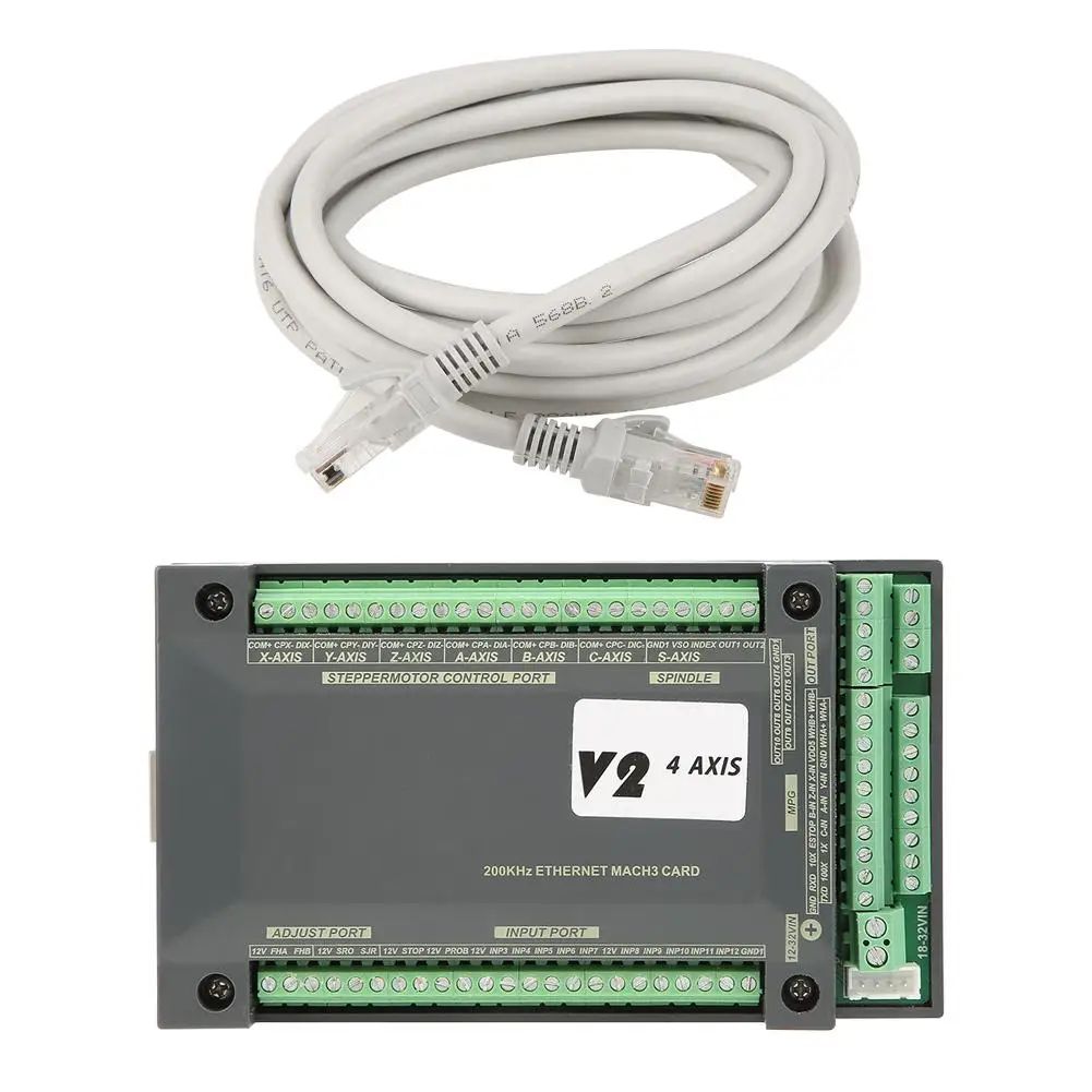 

4 Axis CNC Controller Ethernet MACH3 Motion Control Card for Stepper Motor