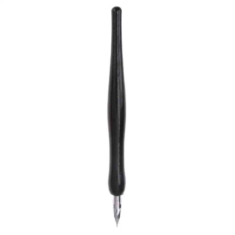 

Portable Comic Pen Holders Manga Drawing Cartoon Fountain Pen with Pen Nib Wooden Manga Dip Pen Holder Set Comic Drawing Paintin