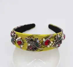 Новый hairband перламутровое сверло листьев цветок личности оголовье путешествия вечерние аксессуары для волос