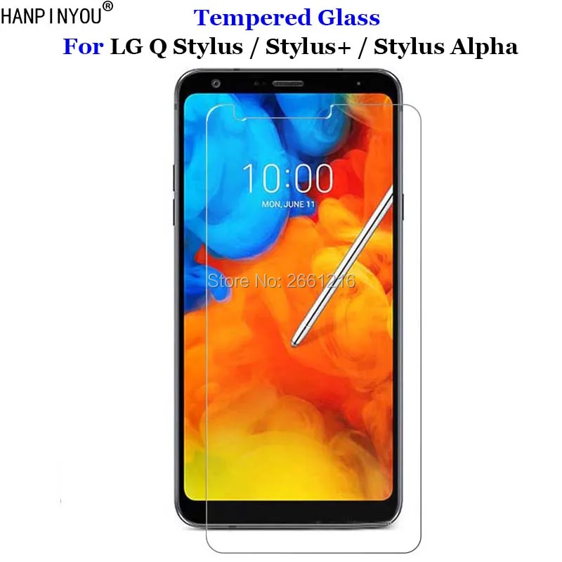 

For LG Q Stylus Plus / Alpha Tempered Glass 9H 2.5D Premium Screen Protector Film For LG Q Stylus+ 6.2"