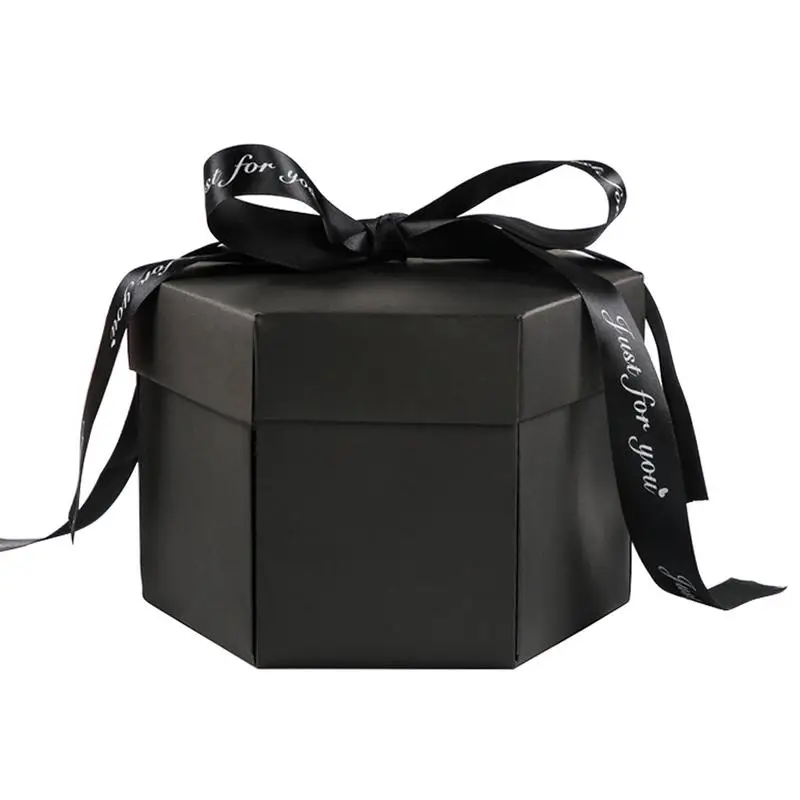 Зимняя классная Взрывная коробка Шестигранная многослойная Подарочная коробка для альбома сюрприз DIY альбом Праздничная коробка подарок