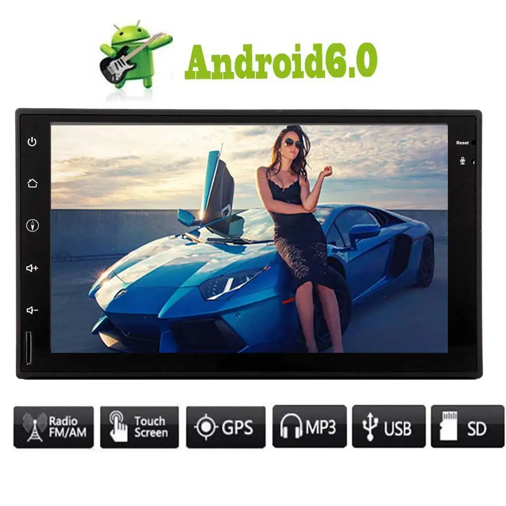 Eincar Android 6 0 автомобильный стерео двойной din 7 ''емкостный сенсорный экран InDash gps