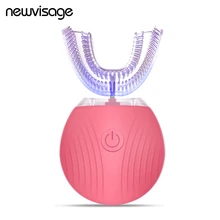 Электрическая 360 градусов Автоматическая дезинфекция U Таймер в форме повара ультра звуковая Силиконовая зубная щетка Беспроводная перезаряжаемая 3 режима отбеливание зубов