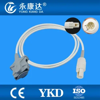 

Mbelec White 7P with grooved plug adult soft tip probe 1m patient monitor cable