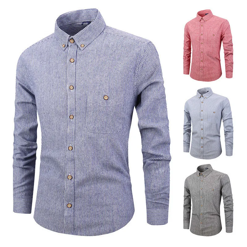 US $14.17 30% OFF|Fashion Men Shirt Striped Long Sleeves Mens Dress Shirts Camisa Masculina Casual Slim Fit Business Clothing in Casual Shirts from US $14.17 30% OFF|Fashion Men Shirt Striped Long Sleeves Mens Dress Shirts Camisa Masculina Casual Slim Fit Business Clothing in Casual Shirts from