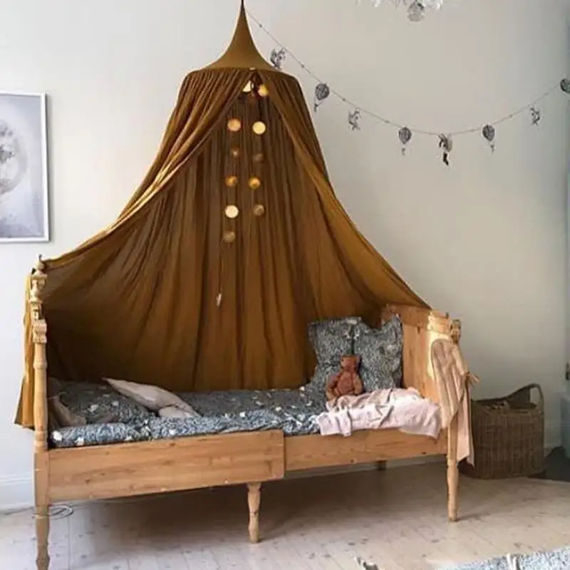 

Camping Outdoor Tent Home Bed Tent Princess Bed Decoration Mosquito Net Children's Room Pure Cotton Open Door Tent Game House