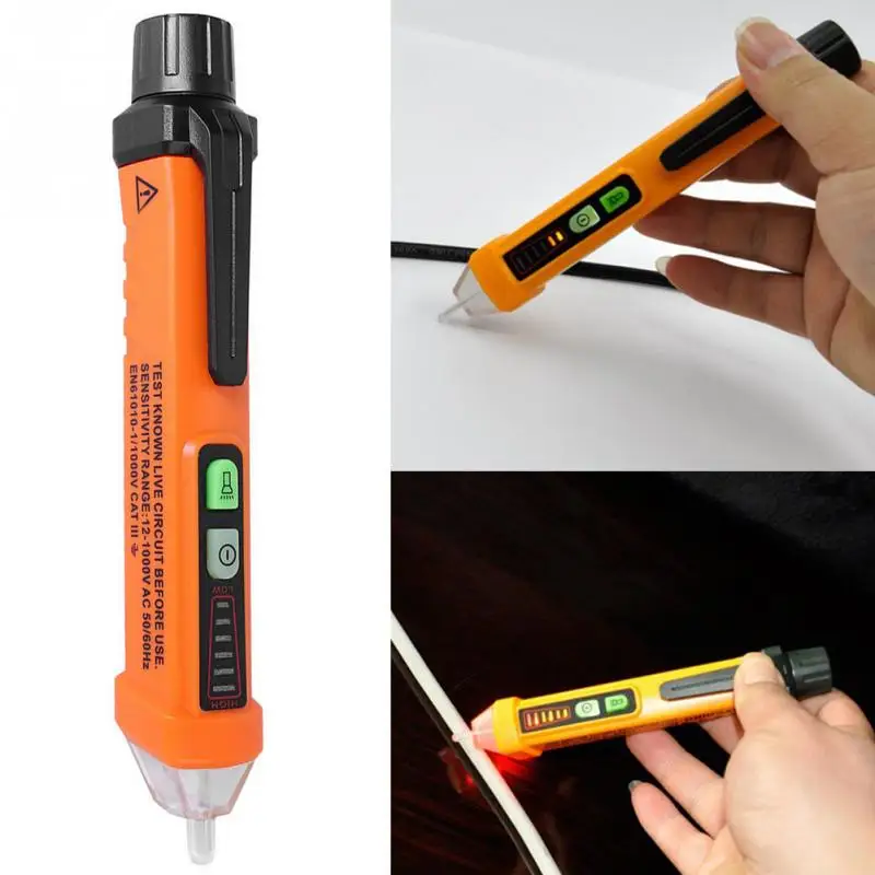 

12 v to 1000 v AC Tester Pen Non-contact Tester Current AC Voltage Electricity Test Multifunction AC Voltage Detector