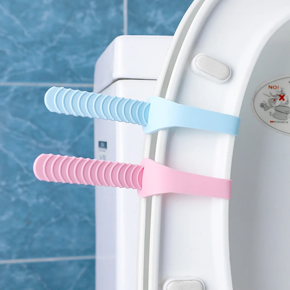 

Foldable Convenient Clean Holder Avoid Touching Home Lid Clamshell Toilet Bathroom Lift Handle Portable Bowl Seat Cover Lifter