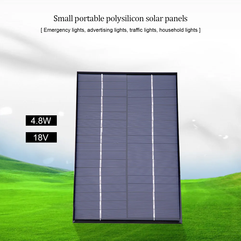 

Solar Panel 4.2W 18V Mini Portable Polycrystalline Silicon Solar Panel DIY Power Module Charger 200*130mm