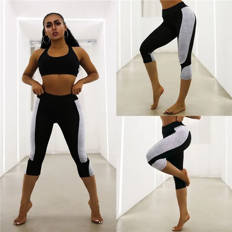 

Women Push Up Leggings Yoga Tight Sports SIim Pants High Elastic Seamless Fitness Breathable Pants High Waist Patchwork Leggings