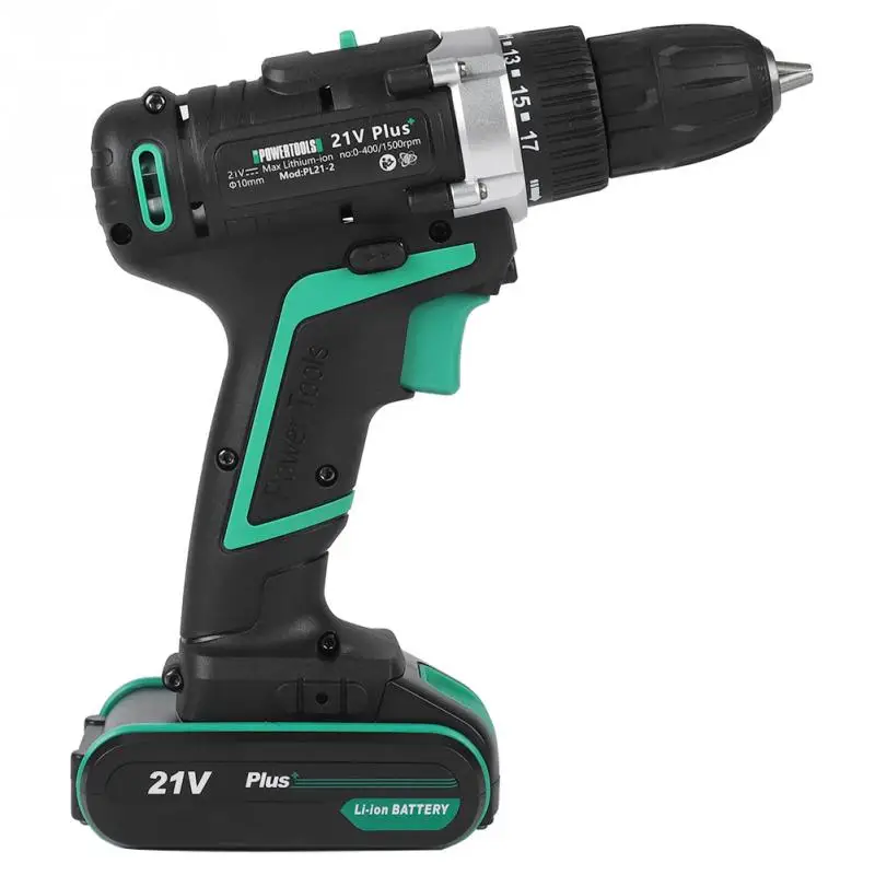 

Power Dril 21V Battery Powered Chargeable Hand Power Drill Mini Cordless Electric Screwdriver Electric Drill Building Tools