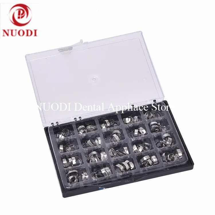 

First Molar Orthodontic bands 16-35#/Dental Molar Bands with buccal tubes 80pcs/box