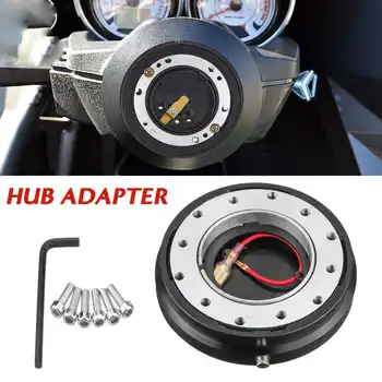 

Universal Car Steering Wheel Quick Release Hub Hubs Adapter Snap Off Boss Kit Thin Short Stytle