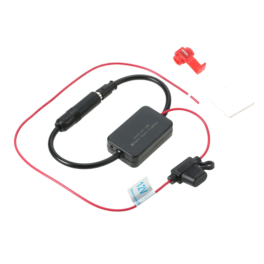 

KKMOON 12V Car Stying Car FM AM Radio Antenna Signal Amp Amplifier Booster Signal Enhancer Device