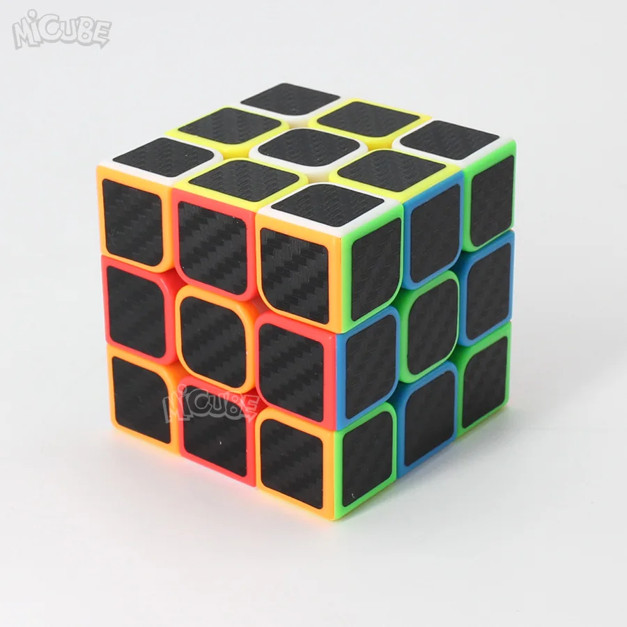 Кубик из углеродного волокна волшебный 3x3x3 скоростной кубик 3x3 Moyu Игра
