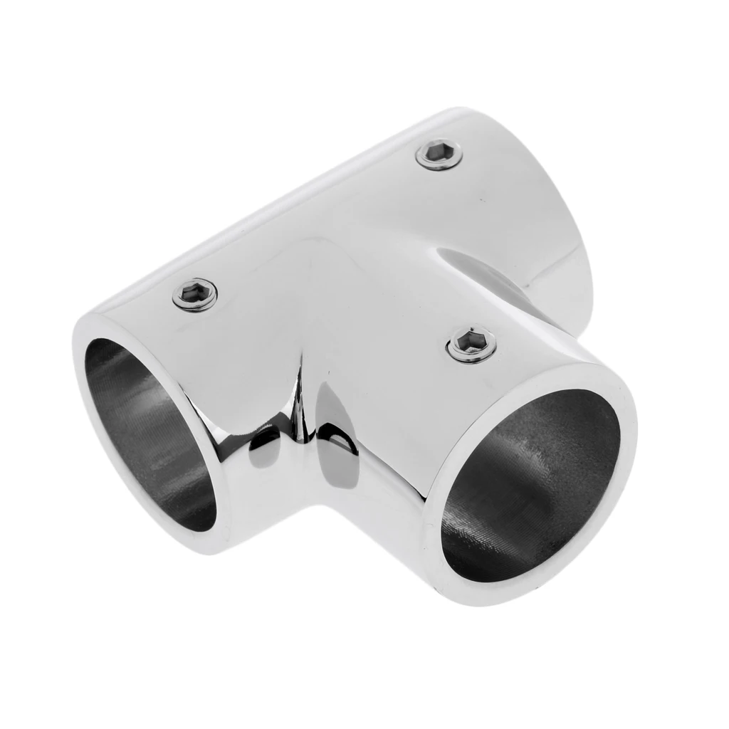 

Boat Yacht Deck Hand Rail 1 inch Tee Fittings - Marine 316 Stainless Steel