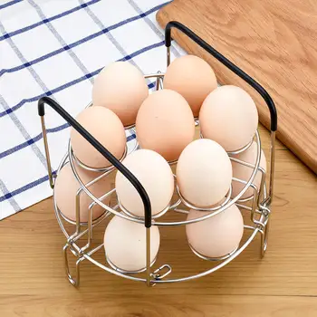 

1 pc Stainless Steel Triangle Egg Steaming Rack Instant Pot Stackable Egg Cooker Steam Drying Rack Kitchen Cook Accessories