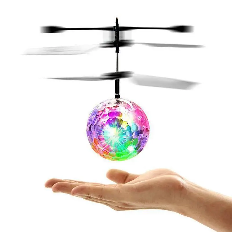 Летающий шар Дрон шар-вертолет RC игрушка EpochAir светодиодный светильник для детей встроенный сверкающий красочный Flyings